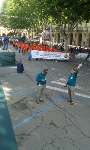 Asti 2016; sfila la 62 Cp Fux con Silvio portando il messaggio-ricordo del 60° del Beato Carlo Gnocchi.