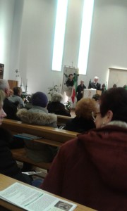 SANTUARIO BEATO CARLO GNOCCHI 8/12/15. Gianni Galbusera, primo Orfano accolto ad Arosio 8 dicembre 1945, ricorda quel giorno.